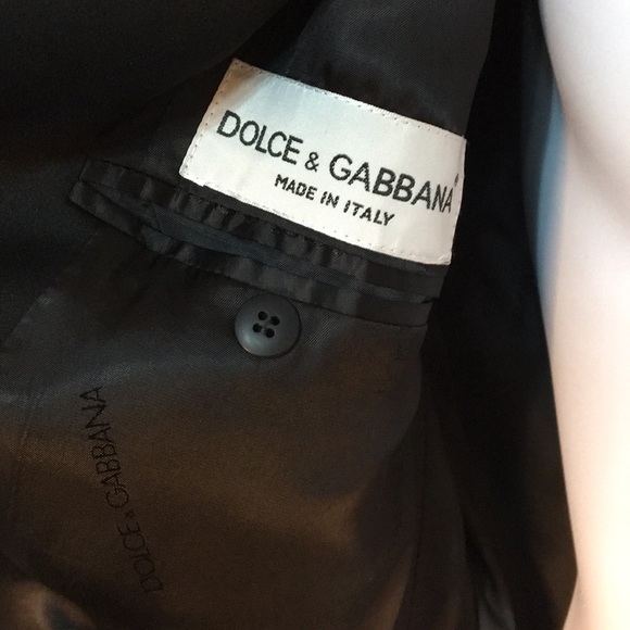 Dolce & Gabbana Men’s 3-Button Black Wool Blazer